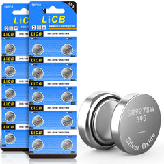 LiCB 20 PCS SR927SW LR927 AG7 SR929SW 395 399 1.55V Button Cell Watch Batteries