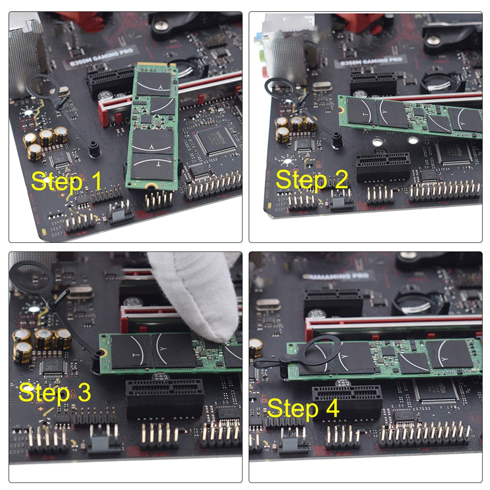 FandWay M.2 Screw,M.2 SSD Mounting Kit,M.2 Standoff and Screw PC Motherboard Spacers for Asus Gigabyte ASRock Msi M2 Nvme SSD Drive.Pack of 22.