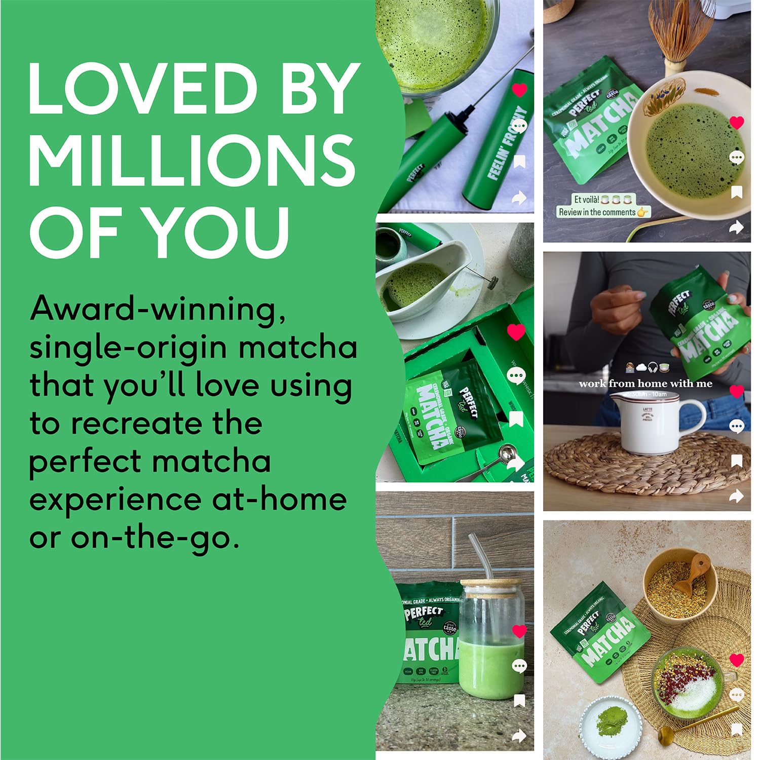 Perfect Ted Organic Matcha Powder   30g   Ceremonial Grade   Single-Origin Uji, Japan   Organic Matcha Latte Powder