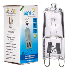 10 x Opus G9 42W = 60W 240V Mains Clear Long Life Eco Halogen Energy Saving Capsule Lamp Dimmable Light Bulb