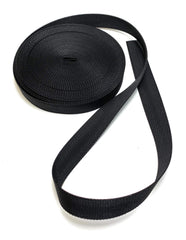 On1shelf 20mm Wide Black Nylon Heavy Duty Polypropylene Webbing Strap- 10m (20mm)