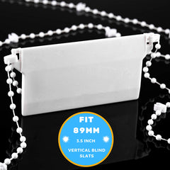 First blinds 10 Meter 100 clips Vertical Blind Bottom Chain for 3.5 Inch/ 89 mm Slats