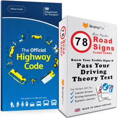 UK Driving Theory Test Kit: Includes The Highway Code 2024 UK and 78 Road Signs Flash Cards. Official DVSA & DVLA Book kit for 16th, 17th, 18th Teenage Girls & Boys Birthday Gifts