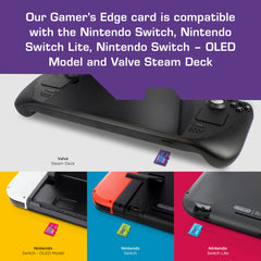 Integral 512GB Gamer's Edge Micro SD Card The Valve Steam Deck And Nintendo Switch, Switch Lite & Switch OLED - Load & Save Games Fast, Store Games, DLC & Save Data, Built To Give You The Edge