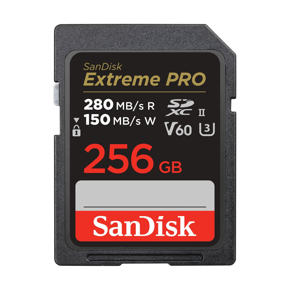 SanDisk 256GB Extreme PRO SDXC, Card up to 280MB/s, UHS-II, Class 10, U3, V60