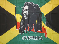 SHATCHI 5ft x 3ft National Flags Events Pub BBQ Decorations for Rugby Cricket Football Sports 2023 World Cup Banner Fan Support Table Cover, Polyester, Bob Marley