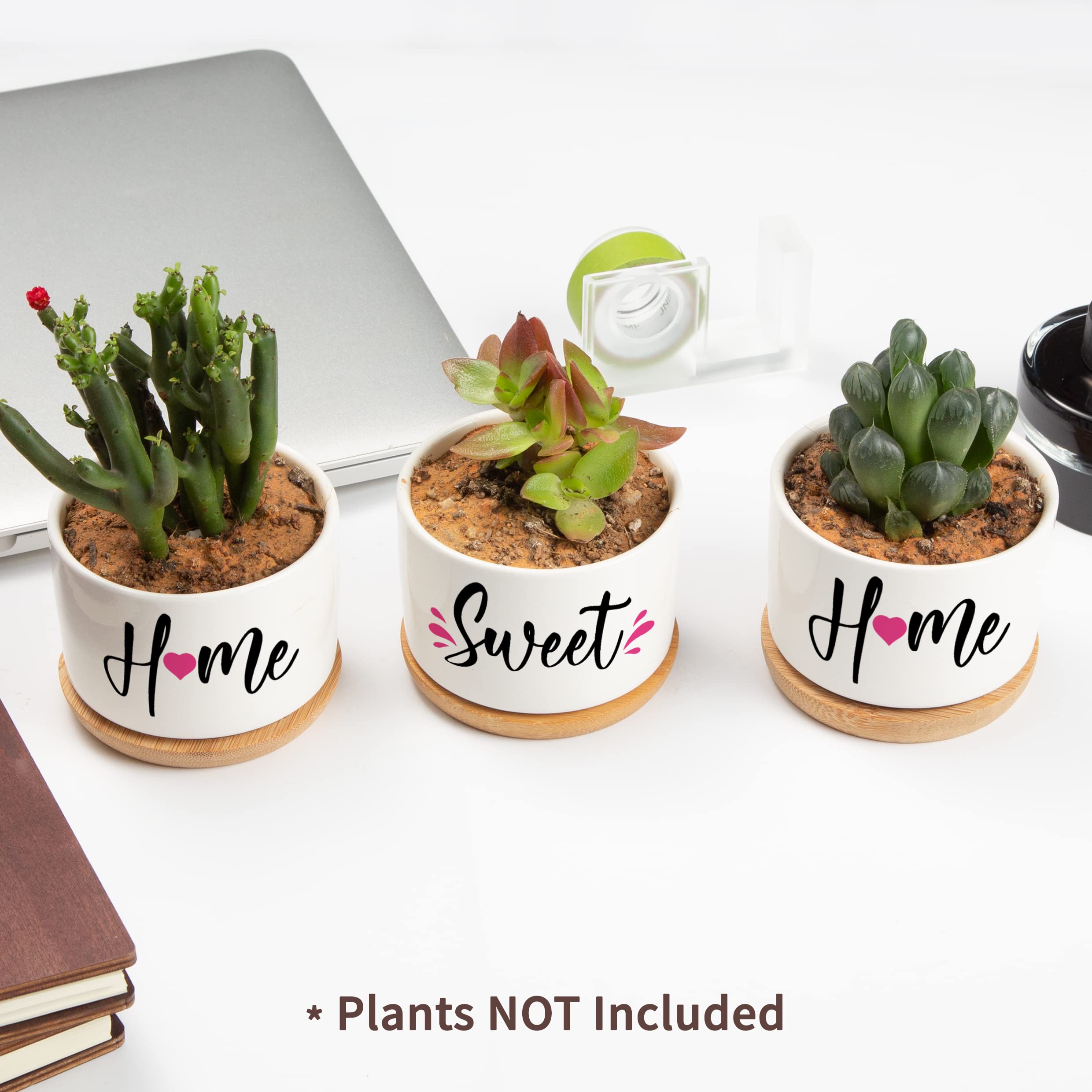 House Warming Gifts for New Home, Best New Home Gifts for Couple Friends Women, Home Sweet Home Succulent Pots Cute House Warming Presents New Home Owner Gift Ideas for Christmas, Anniversary