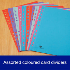 Oxford Campus A4 Size, 10 Part Dividers, Multi-Coloured, Set of 1, Assorted