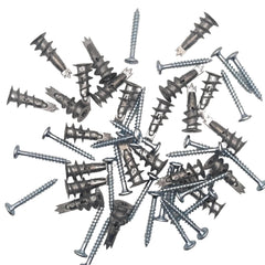 AF4F (Pack 10) Self-Drill Metal Plasterboard Cavity Fixings, Speed/Spiral Dry Wall Plugs and Screws