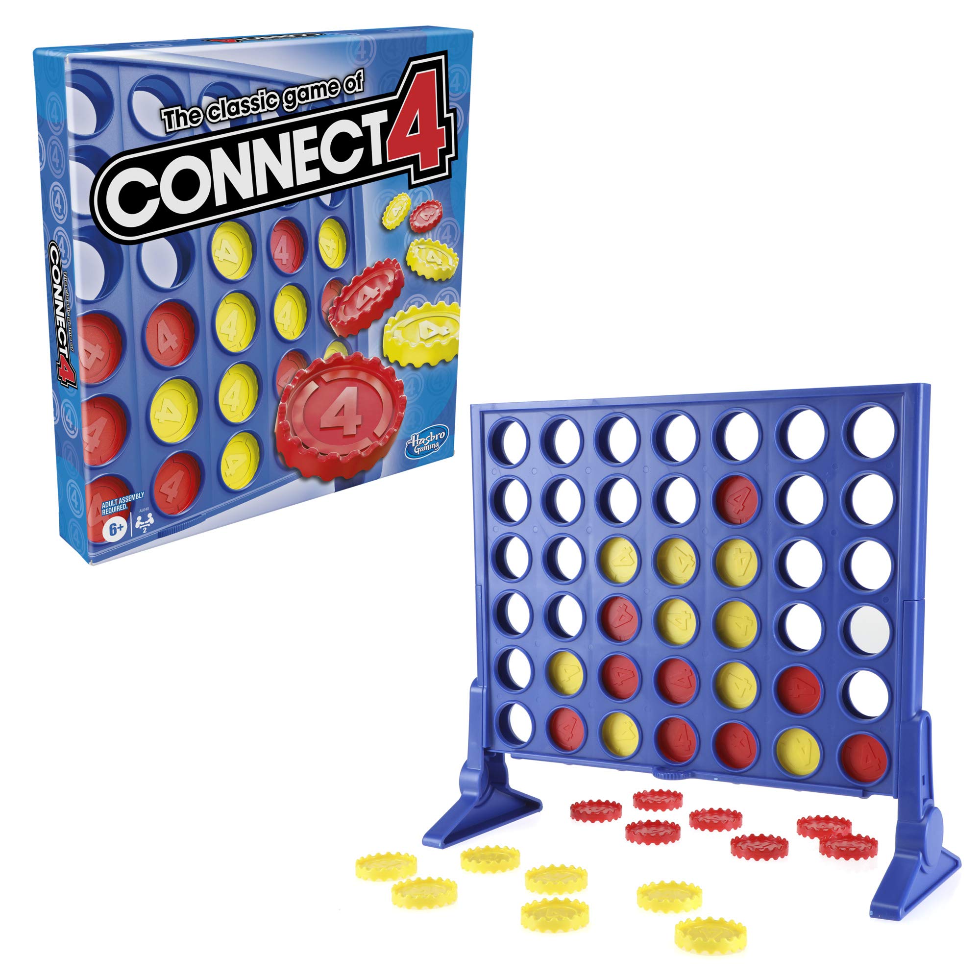 The Classic Game of Connect 4 Strategy Board Game for Kids; 2 Player ; 4 in a Row; Kids Gifts (Pack of 2)