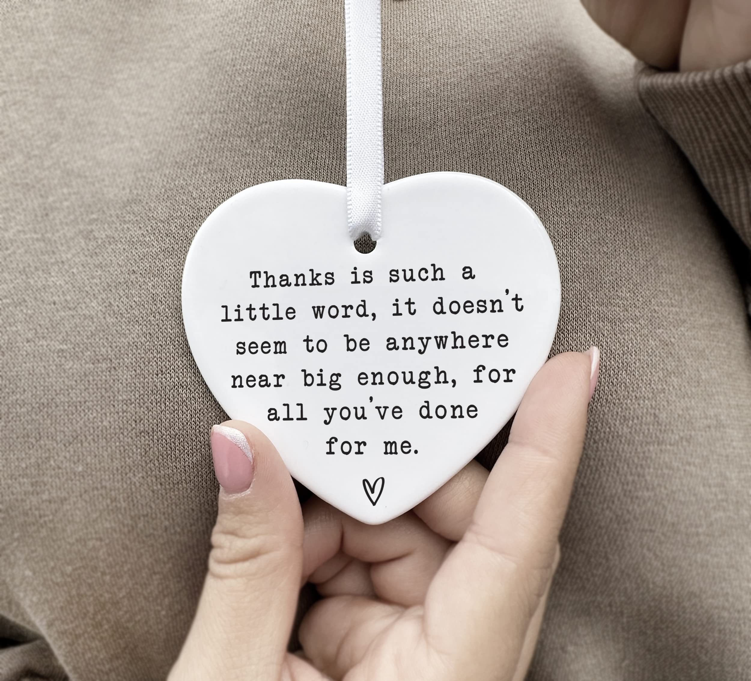 Ceramic Thank You Keepsake Gift Sentimental Gift For Best Friend   Mentor   Family   Female Gift For Her   Friendship Present