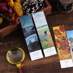 Bookmarks, Lychii Vintage Style Bookmarks Pack, 30 Pcs Vintage Art Style Oil Painting Pattern Paper Bookmarks