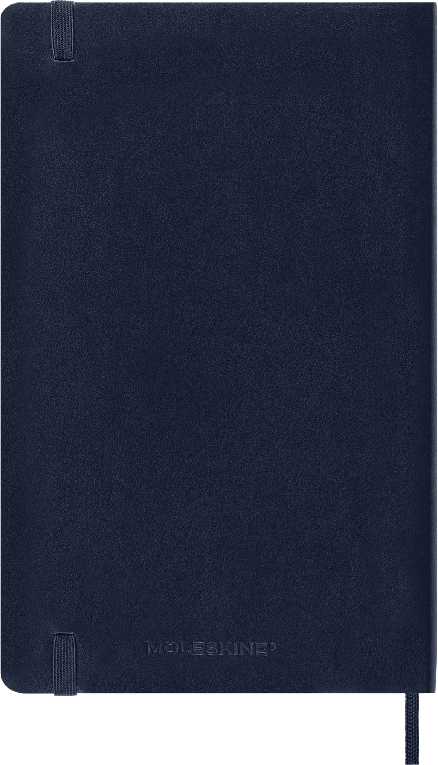 Moleskine Daily Agenda 12 Months 2024, Agenda 2024, Size Large 13x21, Soft Cover and Elastic Closure, Colour Sapphire Blue