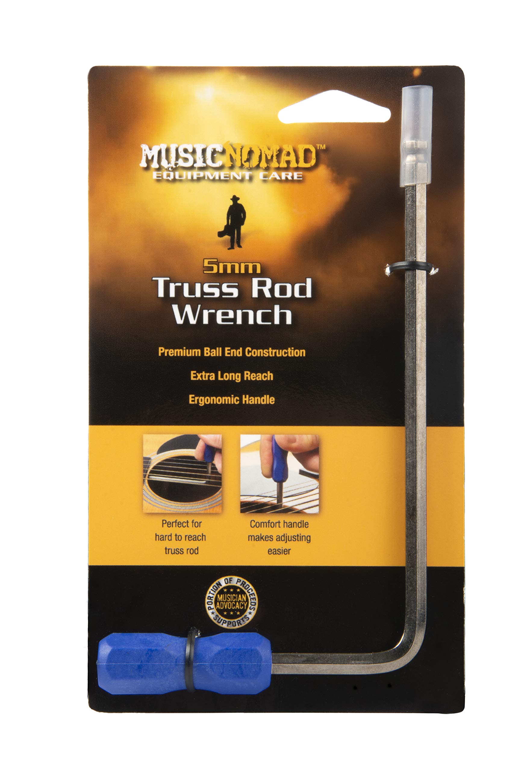 MusicNomad Premium Truss Rod Wrench - 5mm for Martin Guitars (MN236)