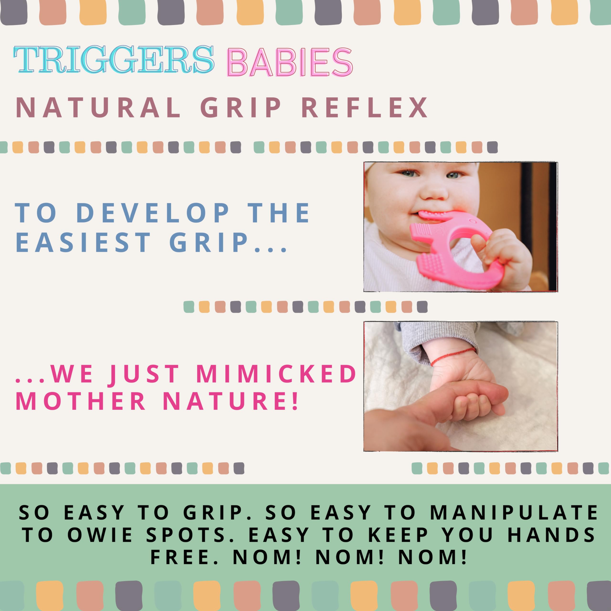 Baby Girl Teething Toys - BPA Free Silicone Toy - Cute, Easy to Hold, Soft and Highly Effective Elephant Teether - Unique Teethers Best for 0-6 6-12 Months Girl Christmas Gifts Stocking Fillers