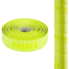 Raquex Cushion Hockey Stick Grip - Super-Grippy PU Material Hockey Grip, Over 2m Long, Soft and Absorbent, Minimises Vibrations. Self-Adhesive Backing, Extra-Long Length (Yellow, 1 Grip)