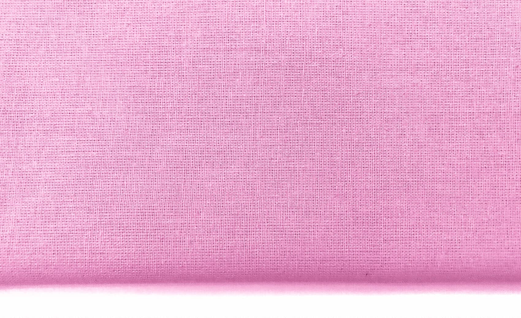 Plain Pink 100% Cotton Fabric for Quilting, Sewing, Dressmaking, Arts & Creafts - 60 Inch Wide by M&J