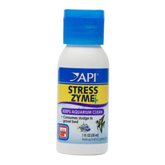 API Stress Zyme Freshwater and Saltwater Aquarium Cleaning Solution, 30 ml