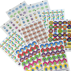 300 Mixed Scented Smelly Well Done Great Brilliant Youre A Star Motivational Childrens Pupils Teachers School Praise Reward Stickers Value Pack 25mm Primary Teaching Services