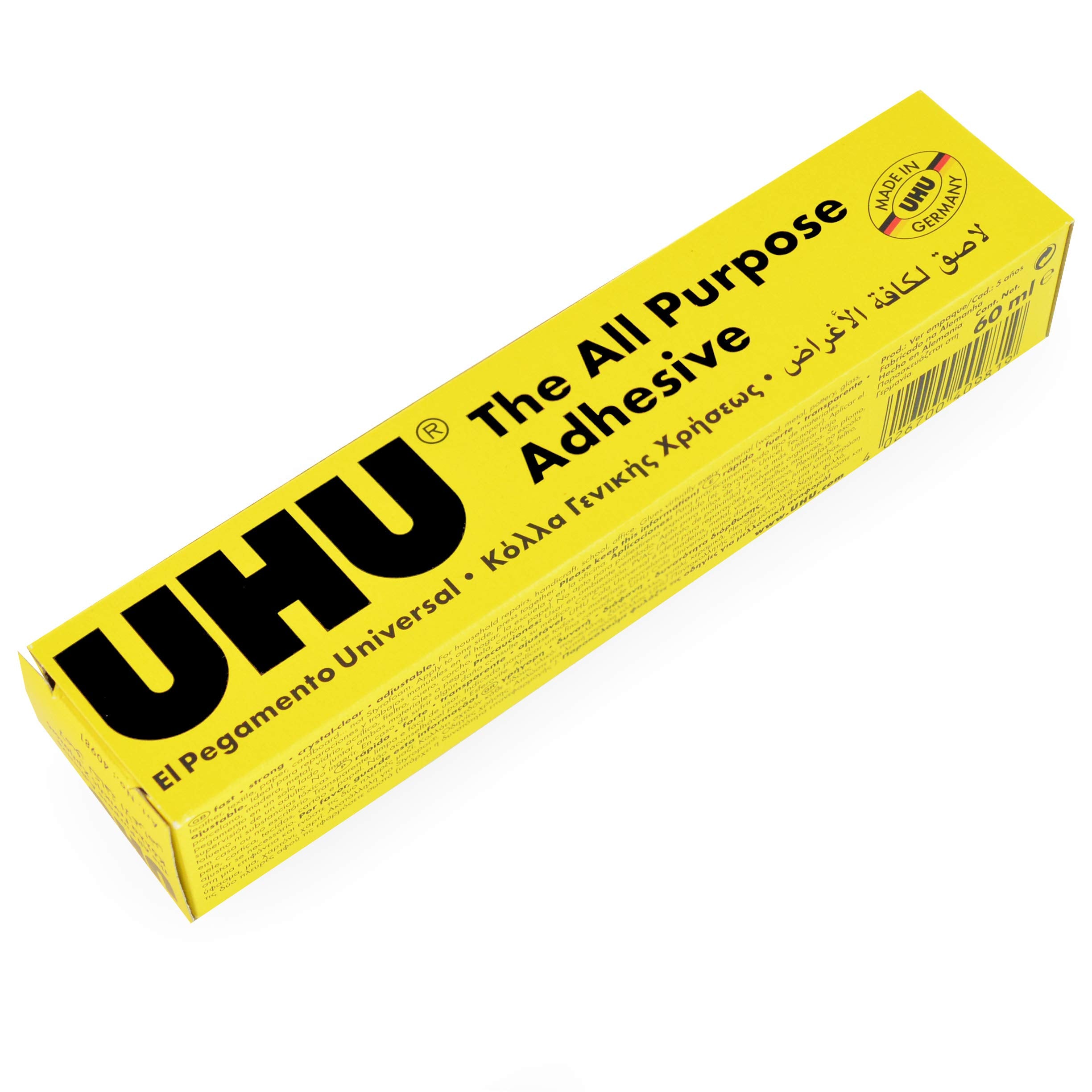 UHU All Purpose Adhesive Glue - 60ml - Pack of 2 Tubes