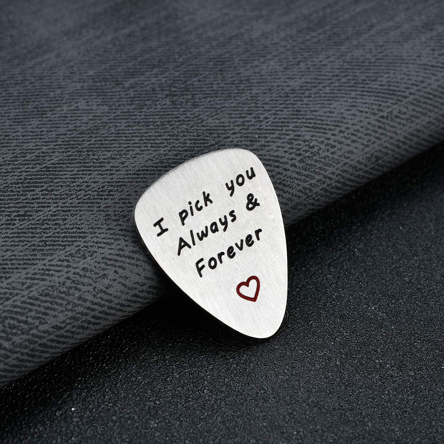 BESPMOSP Boyfriend Gifts I Pick You Always And Forever Guitar Picks For Husband Valentines Day Gifts For Him