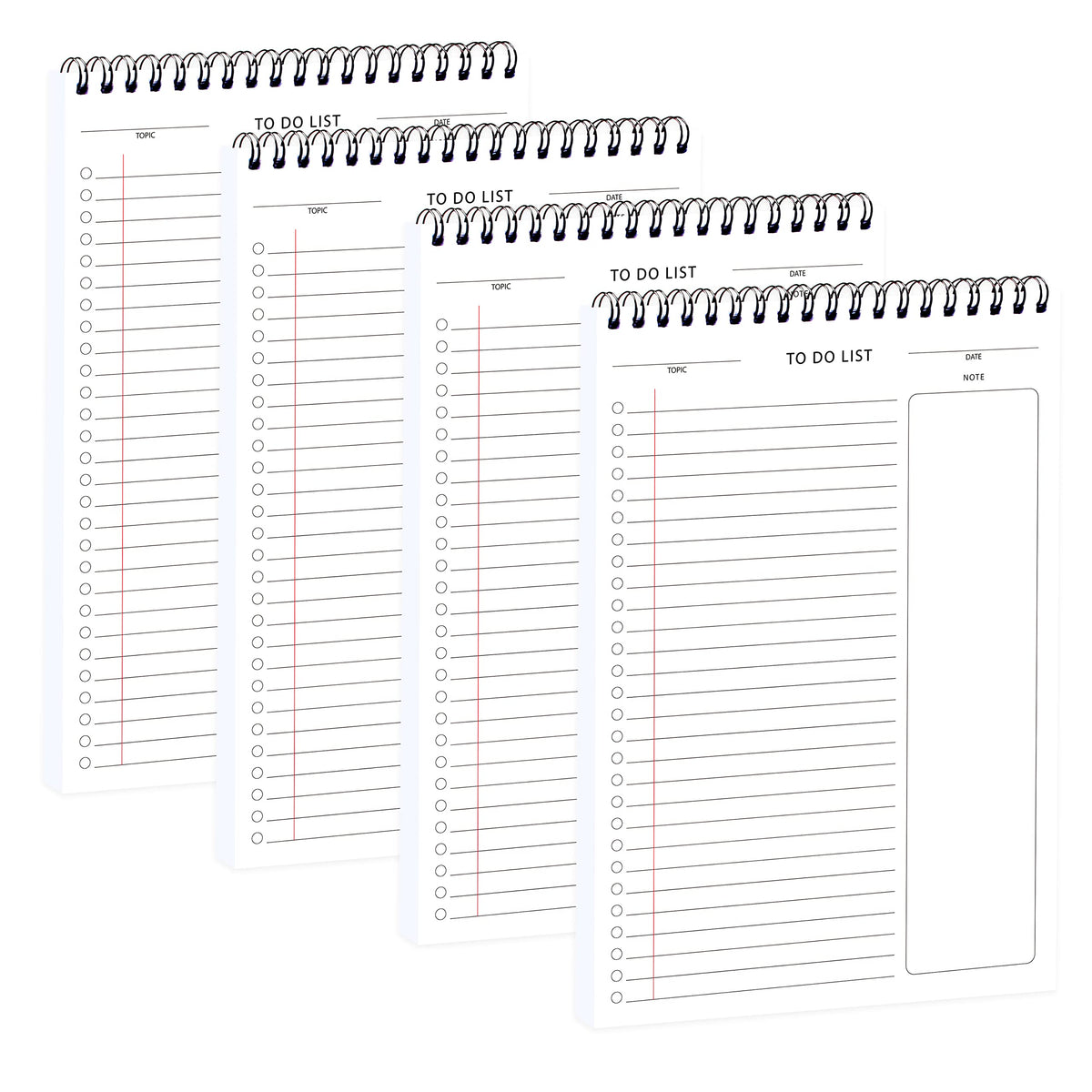 To Do List Pad - Daily Planner Notepad Undated 52 Sheets Tear Off, 6.5 inches x 9.8 inches Planning Pad Check List Productivity Notepad for Work, Office, School Supplies