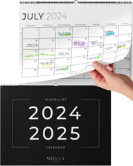 Wall Calendar 2024/25 UK - 2024 2025 Calendar Month to View - July 24 to Dec 25 (18mo) - Family Calendar - Wall Calendar for Easy & Efficient Planning - Calendar 2024/25 UK Family Planner