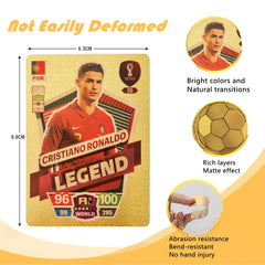 Grehge otball Star Cards UEFA Champions League Football Collectible Cards Gold Foil Cards Children's Birthday Christmas Gifts are Non-Repeating and Non-Original