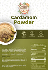 Cardamom Powder   Ground Cardamom   50g   Elaichi Powder  100% Natural   Premium Quality   All Natural   Vegan   Non-GMO (50 Gram)