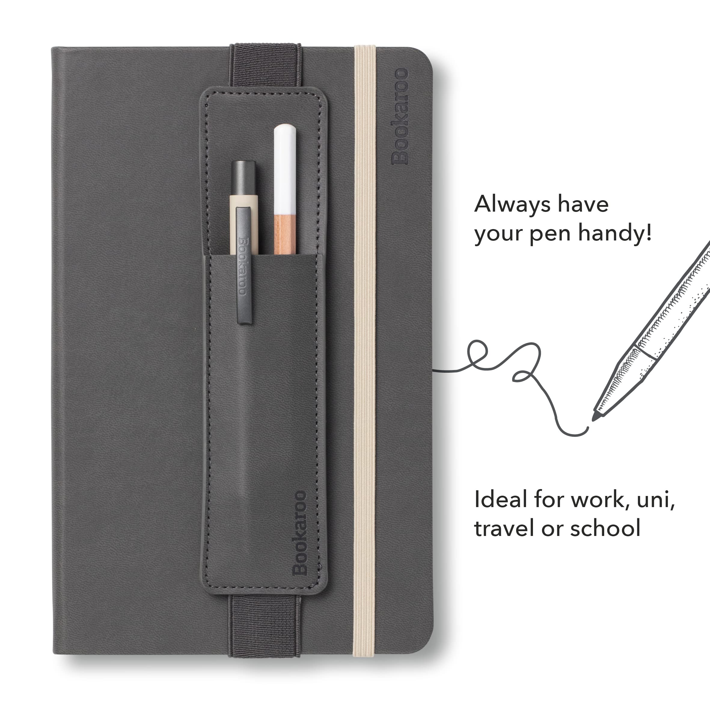 IF Bookaroo Pen Pouch - Charcoal