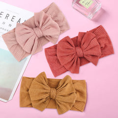 Yueshop Baby Headbands 6PCS Bow Knot Newborn Headband Super Soft Flexibility Nylon Hair Band with Six Colors Great for Baby Photography Props Accessories