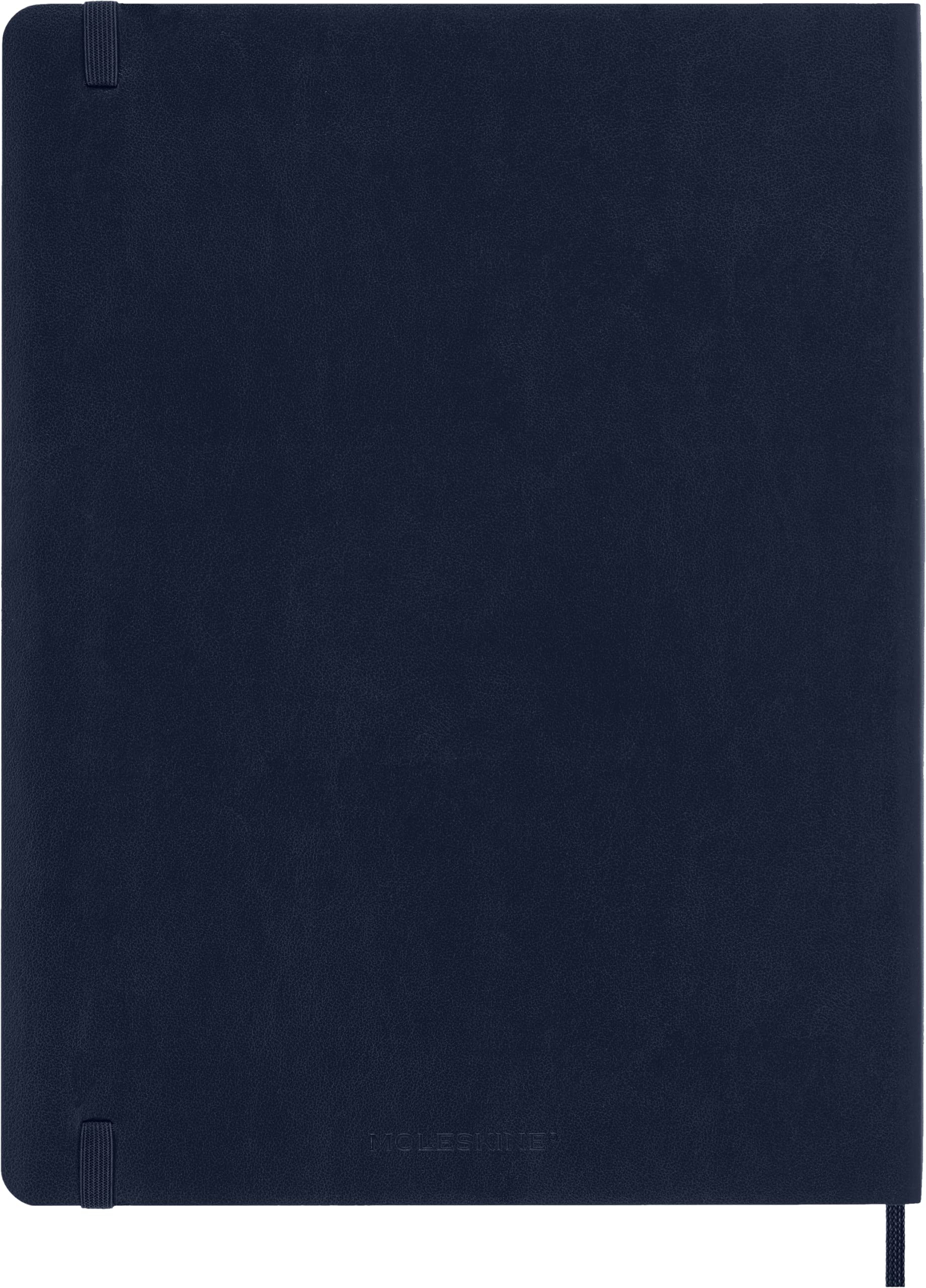 Moleskine Weekly Agenda with Space for Notes 12 Months 2024, Agenda 2024, Size XL 19x25, Soft Cover and Elastic Closure, Colour Sapphire Blue