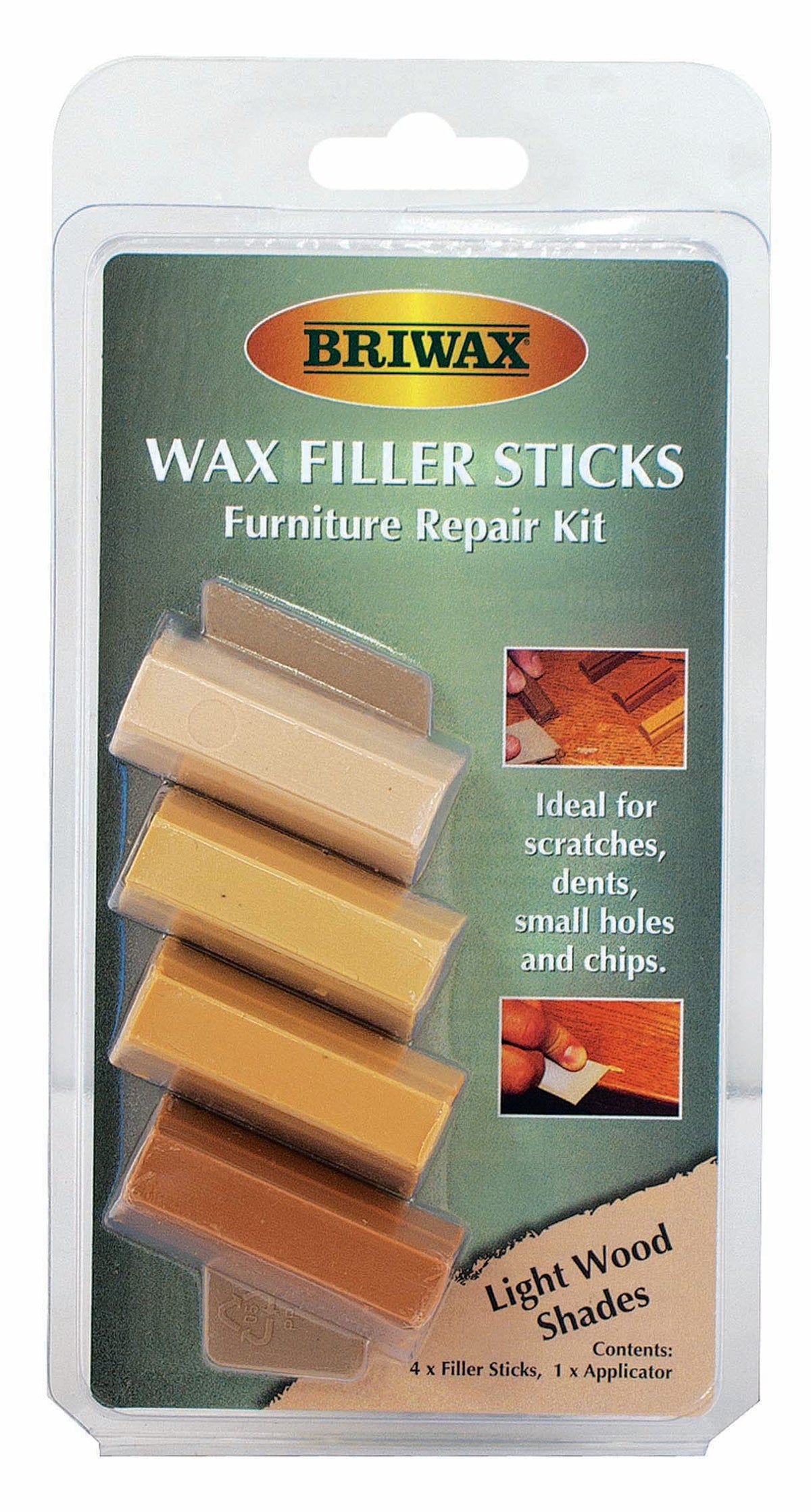 Briwax Filler Sticks - Light (4 x 40ml Sticks)