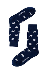 Polar Bear Socks for Him   Animal Lover Sock for Men   Gift for Him   Bears Cub   Work Socks for Him   Birthday Gift for Guys (Polar Bear)