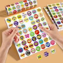 Reward Stickers,1008 Stickers for Kids in 56 Designs. 1 Inch School Stickers on Sheets. Potty Training Stickers, Motivational Stickers