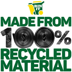 BIN IT 10 Ultra Heavy Duty, 120 Litre XL Refuse Sacks, Bin Bags, Bin Liners, 80kg Lift Tested, Super Strong, 60 μm, Perfect for Household, Office, Garden, Commercial, DIY, Caterers, Builders