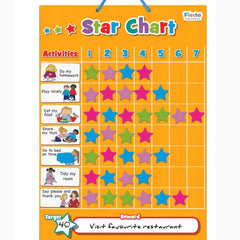 Fiesta Crafts Star Chart (T2388)- Magnetic Activity Board for Kids, Toddlers, Preschoolers, Boys & Girls - Teaches Responsibility, Good Behaviour & Chore Obedience at Home or in the School Classroom