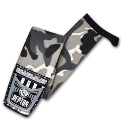 Weightlifting Wrist Wraps - Professional Grade with Thumb Loops - Wrist Support Braces - Men & Women - Weight Lifting, Crossfit, Powerlifting, Strength Training Straps (Grey Camo, 18)