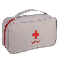 upain Empty First Aid Bag Medical Kit Pouch Travel Emergency Pouch Lightweight Medicine Storage Bag Multifunctional Layered for Emergency Home Office Car Outdoors Boat Camping Hiking Grey