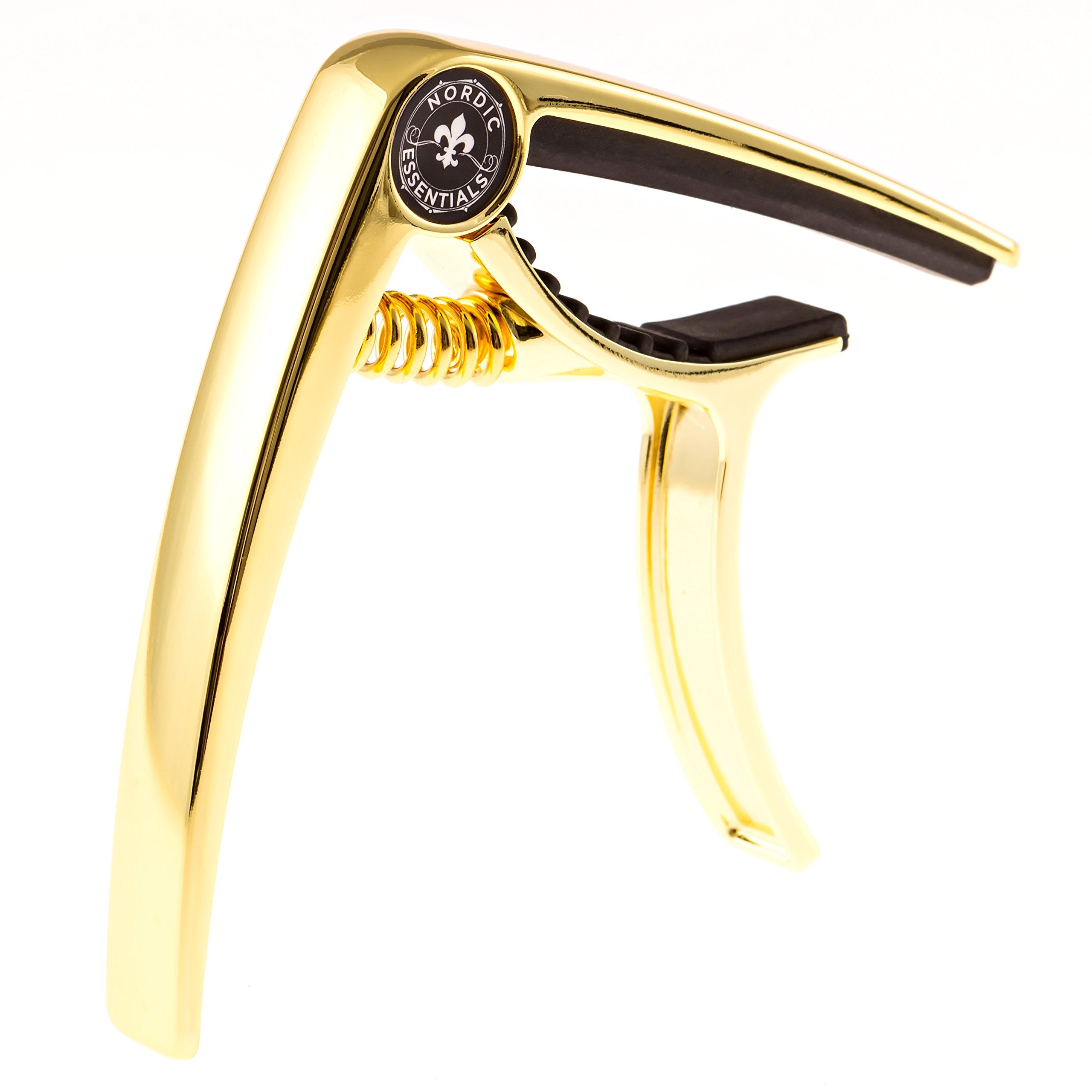 Guitar Capo Deluxe for Guitars, Ukulele, Banjo, Mandolin, Bass - Made of Premium Quality Zinc Alloy for 6 & 12 String Instruments - Luxury Accessories by Nordic Essentials™