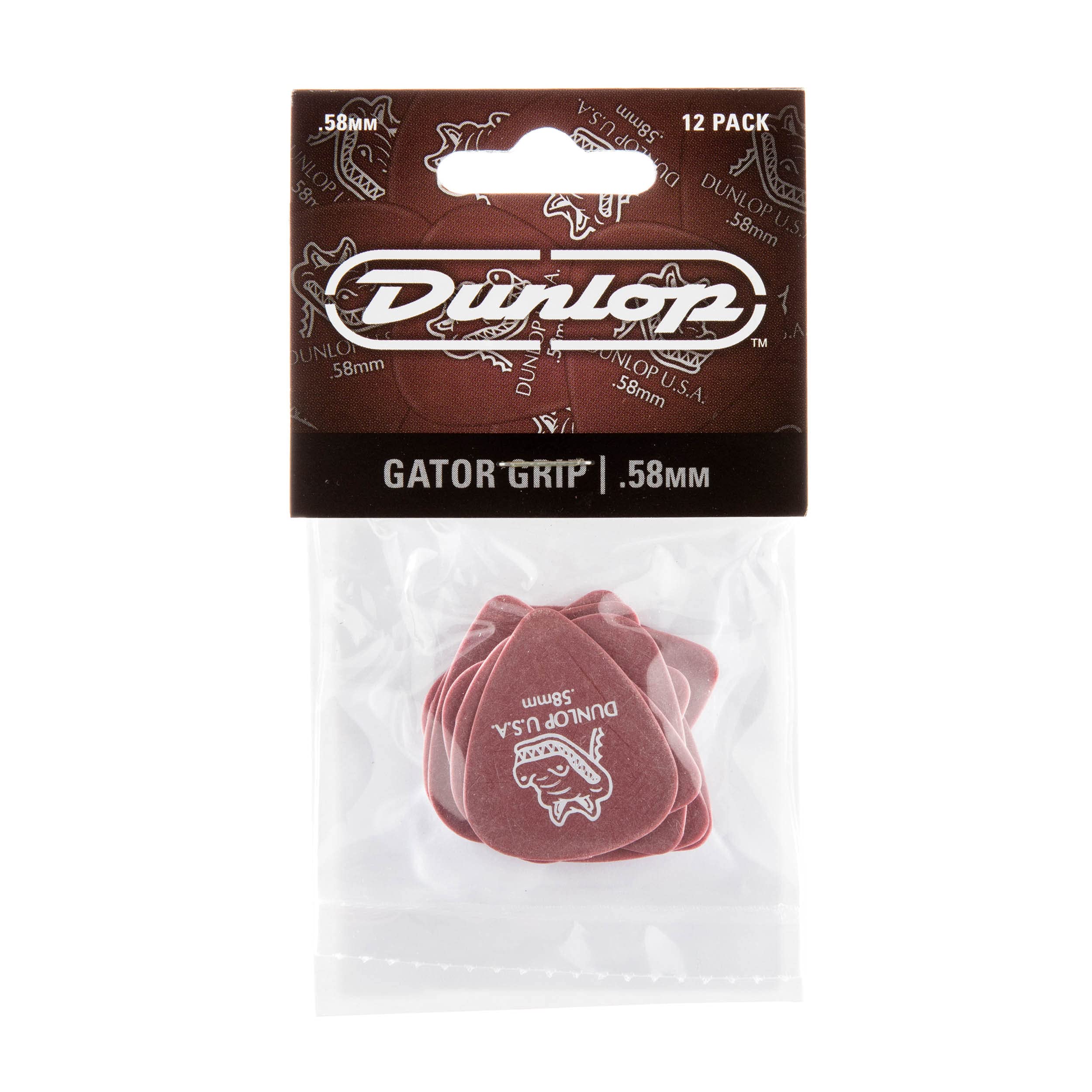 Jim Dunlop 417P.58 Gator Standard Guitar Pick Player Pack (Pack of 12), Red