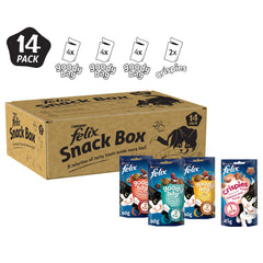 FELIX Mixed Snack Box Adult Cat Treats Pack 810g