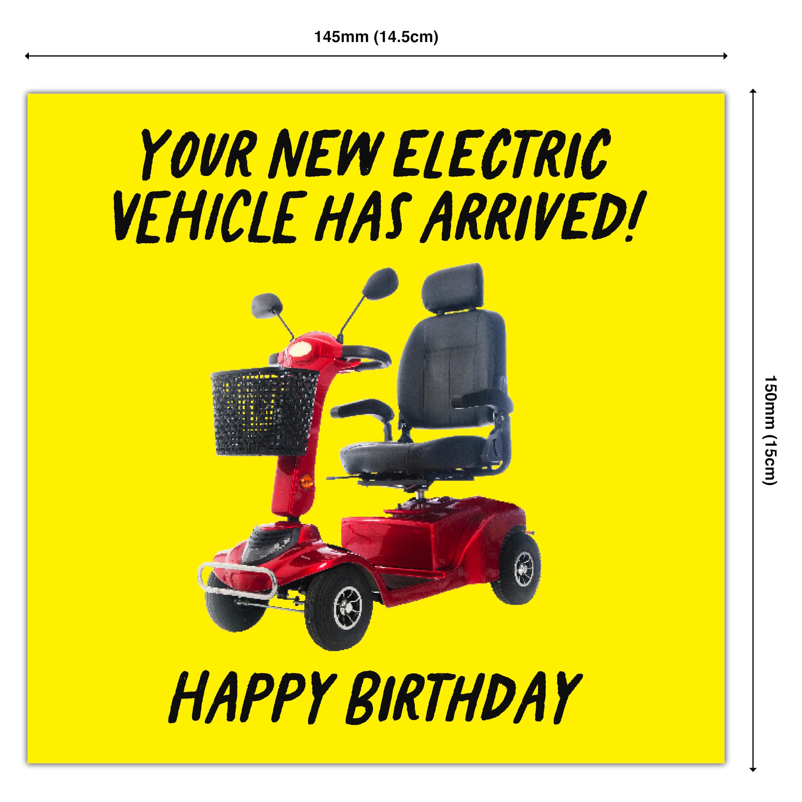 Punkcards - Funny Birthday Cards for Men - “Your New Electric Vehicle has Arrived!” - Funny Birthday card for Friend - Hilarious Birthday Card for the Young at Heart