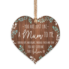 Manta Makes Like a mum to me gift keepsake   Step mother plaque for Mothers Day   mums in law nan friendship to go with card