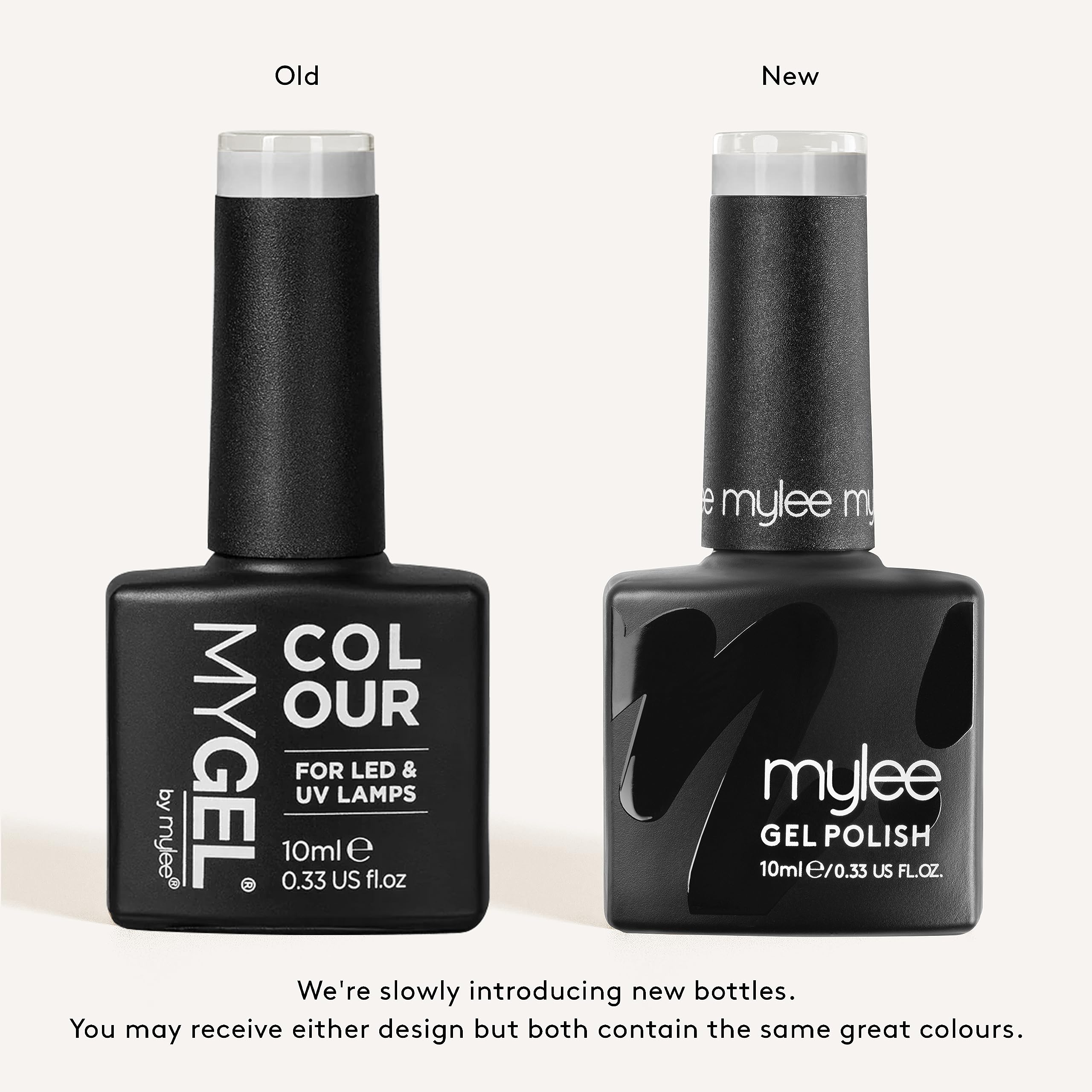 Mylee Gel Nail Polish Duo Colour Set 2x10ml [Work Of Art] UV/LED Soak-Off Nail Art Manicure Pedicure for Professional, Salon & Home Use - Long Lasting & Easy to Apply