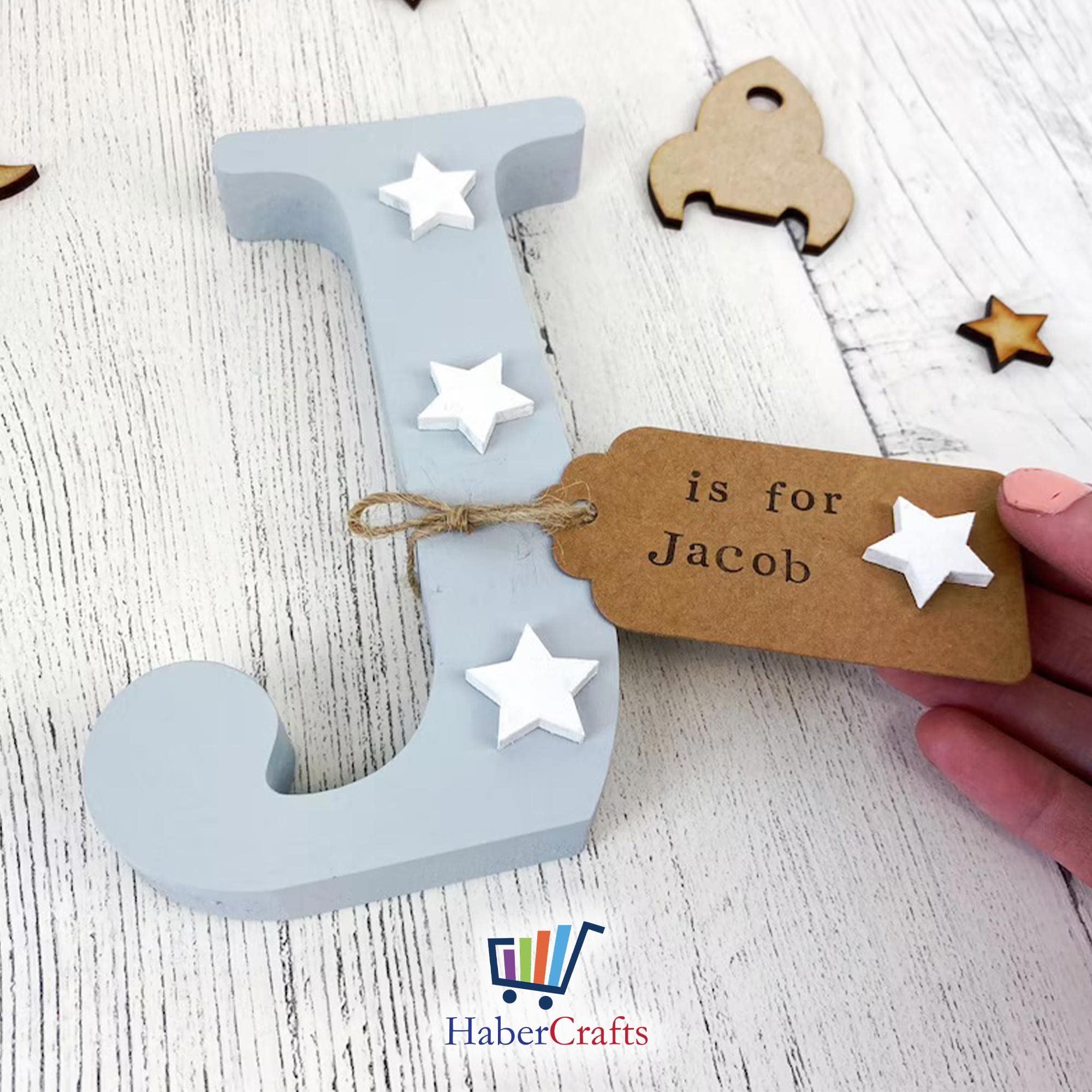 MDF Letters Wooden Letters for Crafts MDF Letter T (Large 13cm High x 2cm Deep) MDF Letters Large Free Standing Wooden Letters MDF Letters for Crafts Personalised Names & Decor - (Letter T)