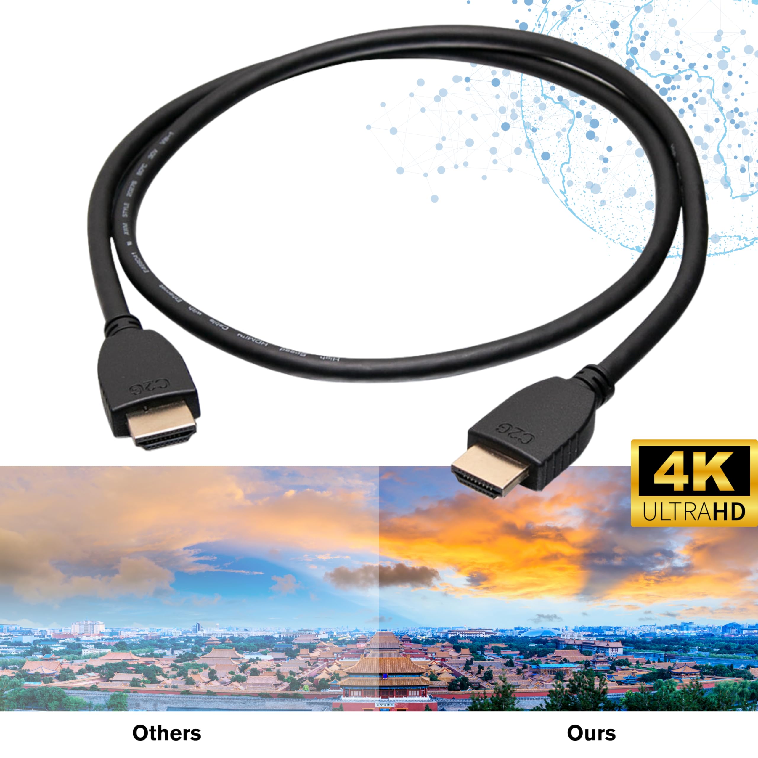 C2G 82004 1m High Speed HDMI with Ethernet Cable, Black