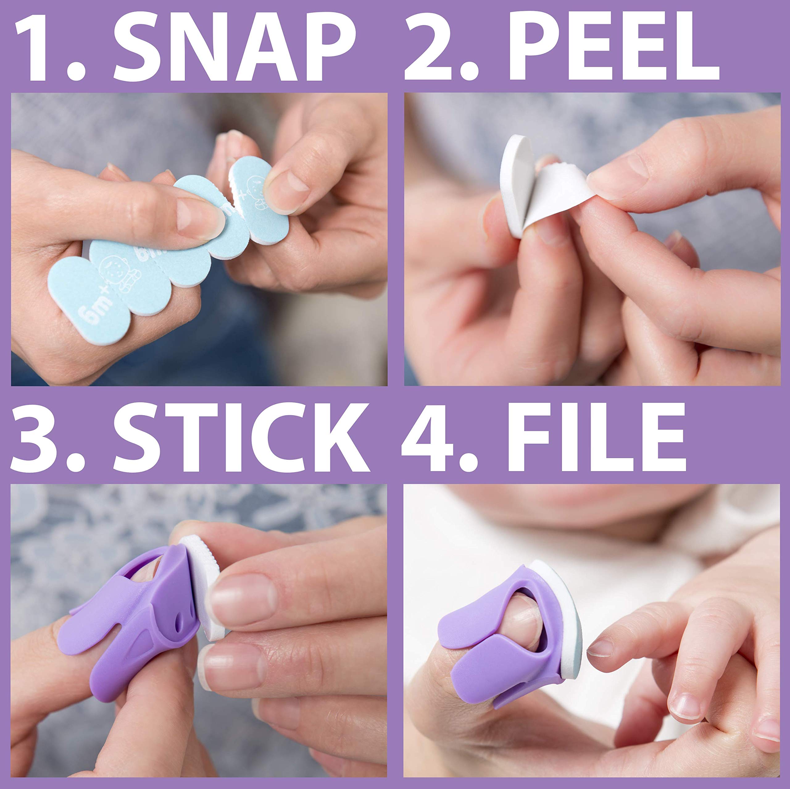 Baby Nails™ - The Wearable Baby Nail File I Mixed Pack with Scissors