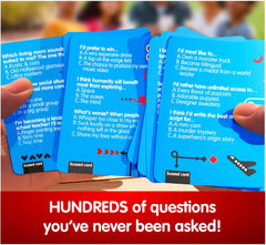 SUSSED The Game of Wacky Choices   Card Game For Teens, Kids 10and, Adults   How Well Do You Know Each Other?   Great Travel Gift   Cool Blue Deck