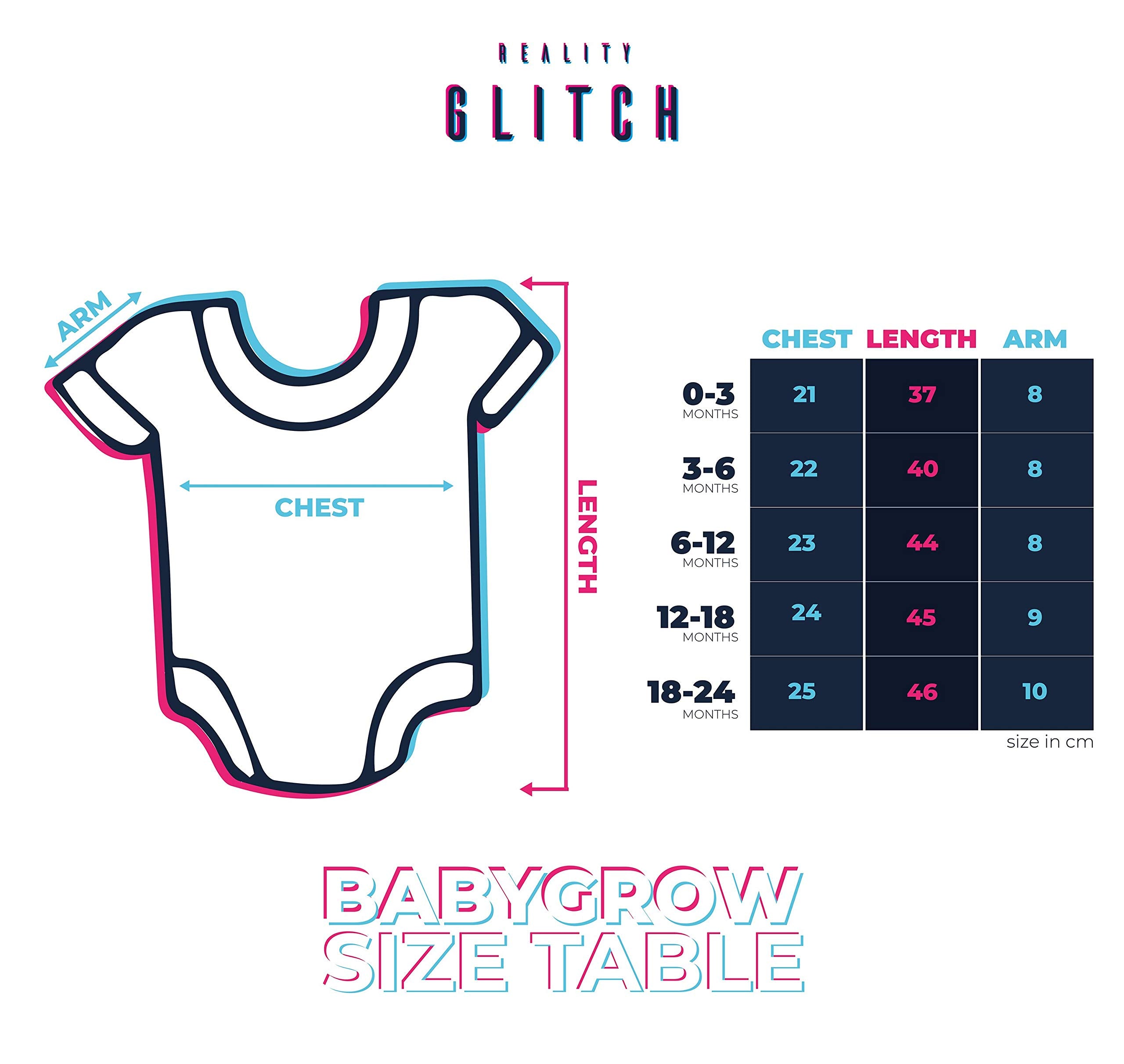 Reality Glitch Happy First Mothers Day Babygrow (3-6 Months, White/Pink)